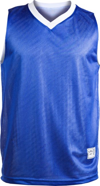 Reversible Basketball Jersey-Wide Shoulder V-Neck with Trim Jersey
