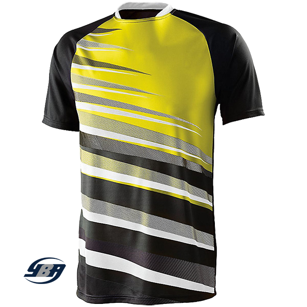 Galactic Soccer Jersey Black with Yellow
