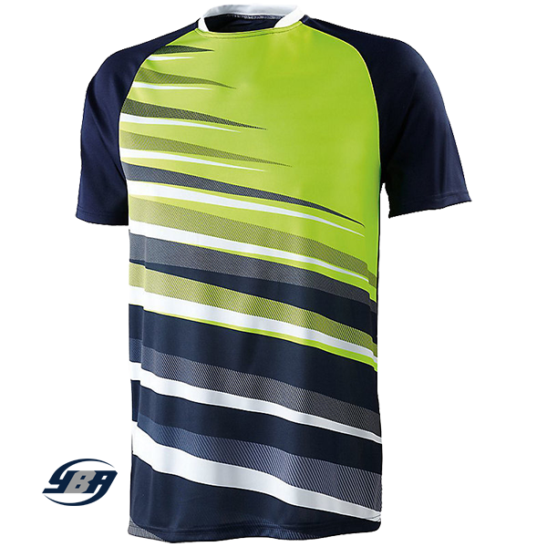 Galactic Soccer Jersey Navy with Lime