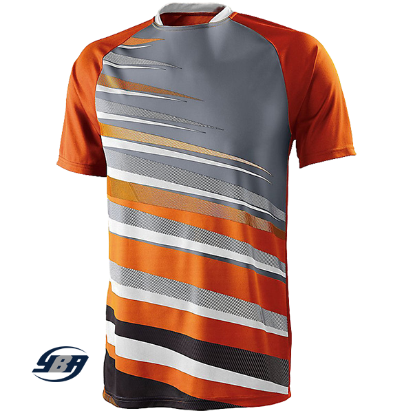 Galactic Soccer Jersey Orange with Gray