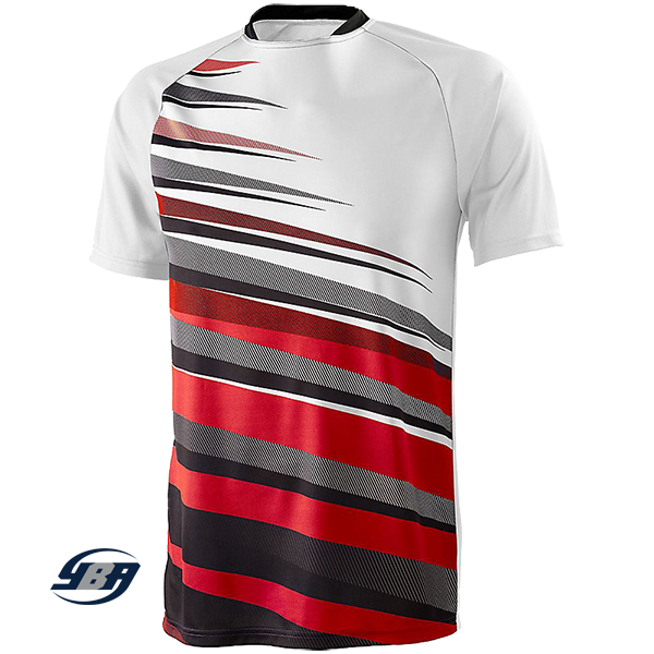 Galactic Soccer Jersey White with Red