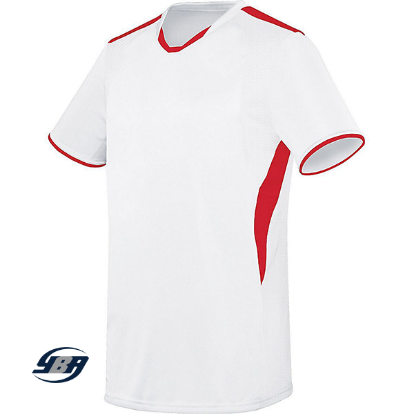 Globe Soccer Jersey White with Red