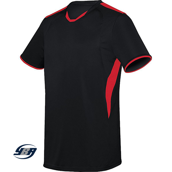 Globe Soccer Jersey Black with Red