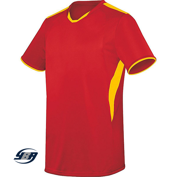 Globe Soccer Jersey Scarlet with Yellow