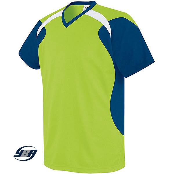 Tempest Soccer Jersey Lime with Royal