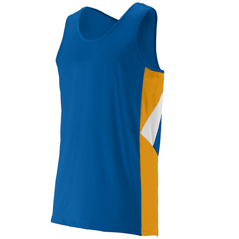 royal blue with gold sprint jersey