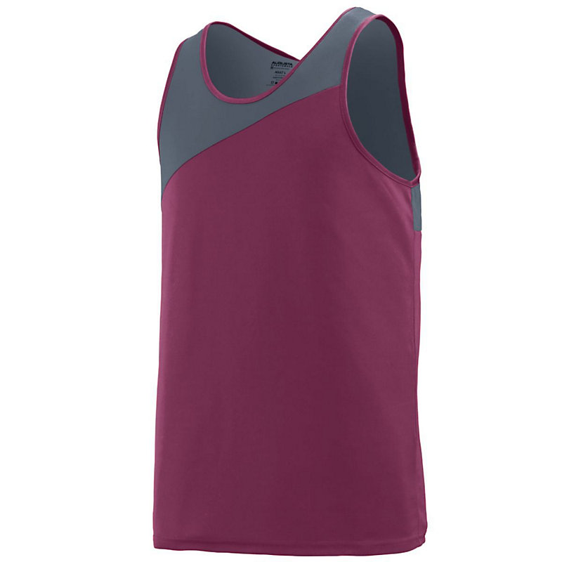 maroon with graphite accelerate track jersey