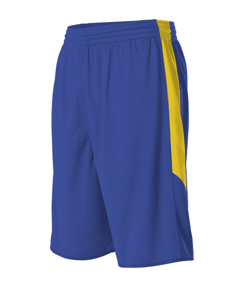 3-Point Single Ply Reversible Basketball Short #895S - YBA Shirts