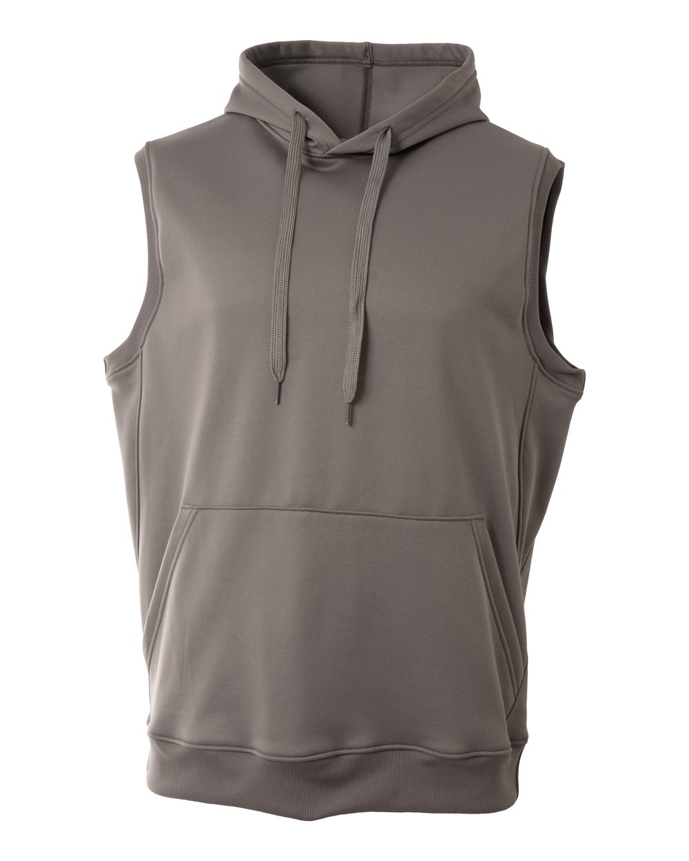 agility sleeveless hoodie graphite