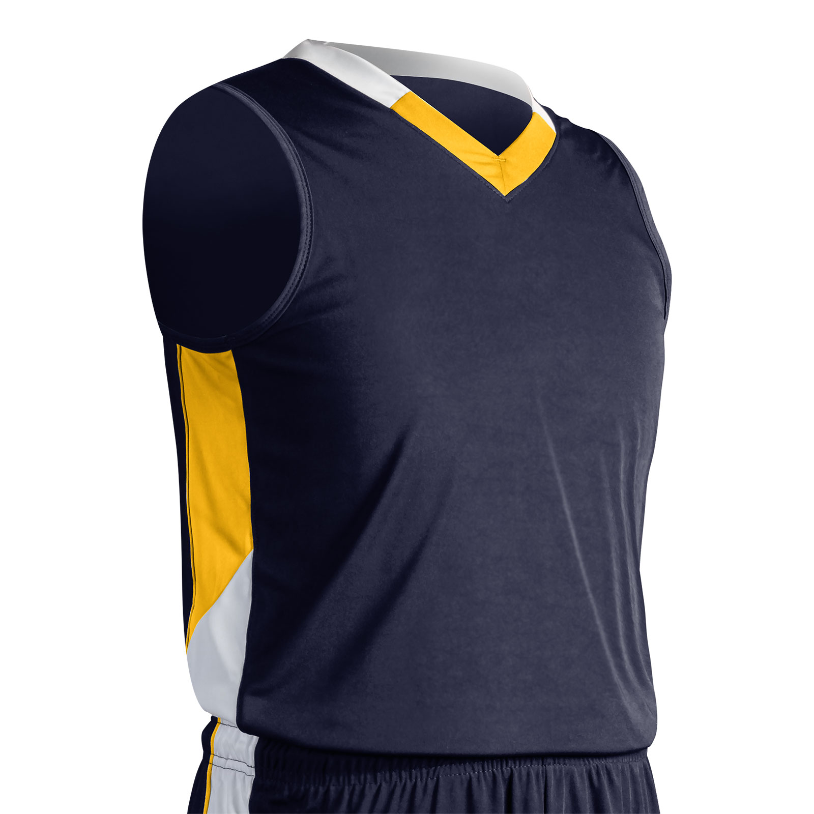 rebel basketball jersey navy and gold