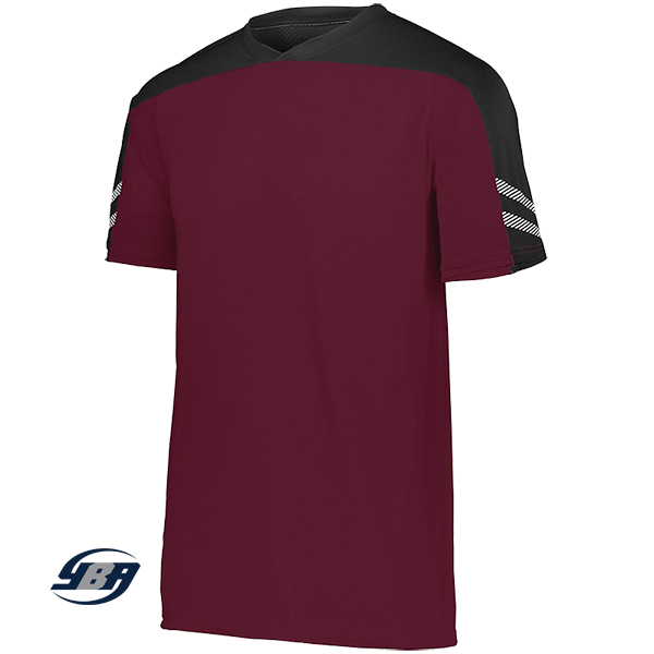 Anfield Soccer Jersey maroon with black