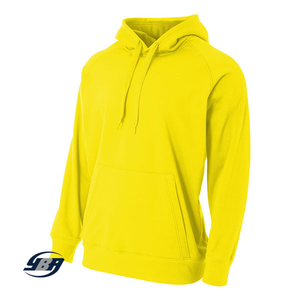 Solid Tech Fleece Hoodie Safety Yellow