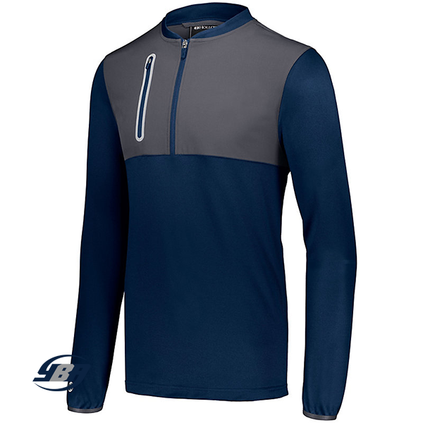 Weld Hybrid Pullover Navy with Carbon