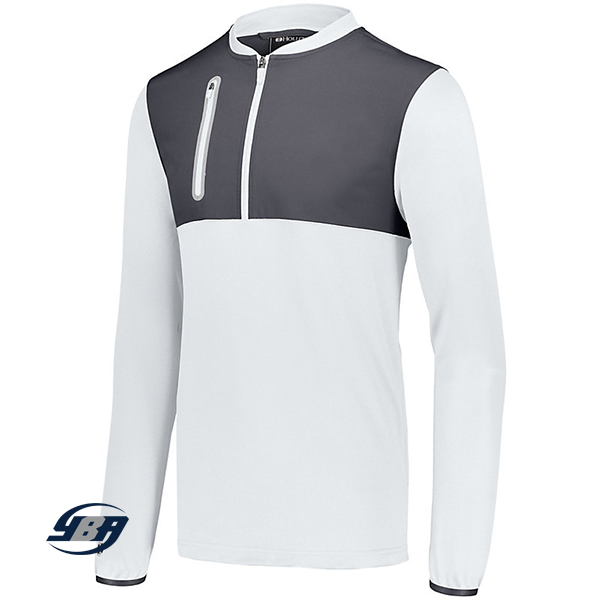 Weld Hybrid Pullover White with Carbon