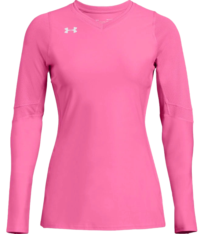 Under Armour HeatGear Practice Jersey - Volleyball Women's New Without Tags Hot Pink/White L M 28
